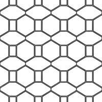 Hexagonal minimal seamless tile pattern structured isolated white background ideal for sleek home textiles wallpapers vector