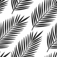 Elegant palm branches seamless pattern luxurious isolated white background suitable for high end fashion textiles branding packaging vector
