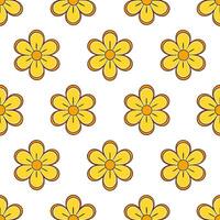 Ethereal buttercup seamless pattern with light tones and airy elements on white background vector