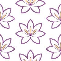 Elegant garden flowers seamless tile pattern with delicate lilies and orchids in soft pastel colors for sophisticated living spaces vector