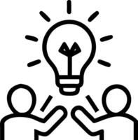 Energetic Brainstorming with Creative Props vector
