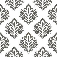 Elegant damask seamless tile pattern with sophisticated floral motifs and classic color scheme for upscale interiors vector