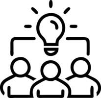 Dynamic Team Brainstorming with Interactive Tools vector