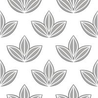 Ethereal silver Pilea seamless pattern with metallic shimmer on white background vector