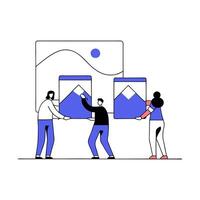 Collaborative Support Network vector