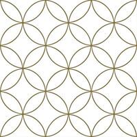 Delicate line dotted circle tile pattern with subtle dotted outlines on white for a refined look vector