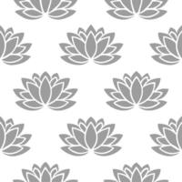 Delicate silver peony seamless pattern with subtle shimmer on white background vector
