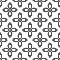 Contemporary poppy seamless tile pattern with geometric poppy designs and monochrome palette ideal for trendy spaces vector