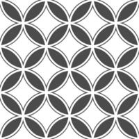 Contemporary ivy seamless tile pattern with geometric ivy designs and monochrome palette ideal for trendy spaces vector