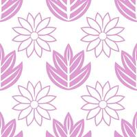 Delicate peony tropical leaves seamless tile pattern with soft pinks and intricate monstera and palm petals for feminine elegant interiors vector