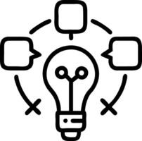 Collaborative Brainstorming with Technology vector