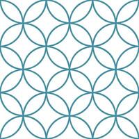 Clean circles tile pattern with uniform shape alignment on white background emphasizing balance and harmony vector