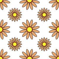 Bohemian botanical illustration seamless tile pattern with eclectic peonies and dahlias in rich vibrant colors perfect for creative spaces vector