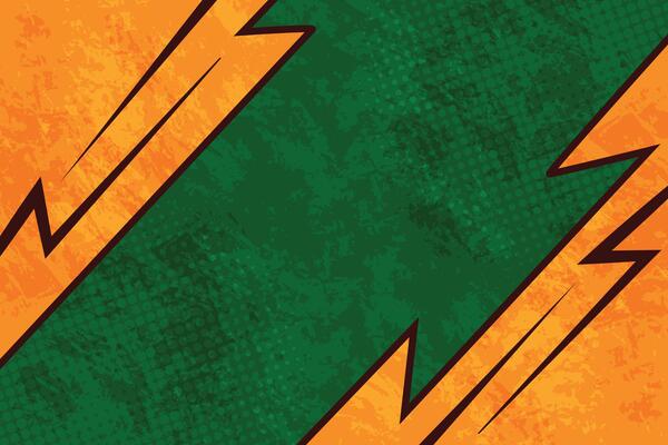 Vibrant Abstract Grunge Design with Orange and Green Textured Background