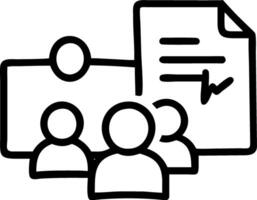 Realistic Macro of Brainstorming Notes vector