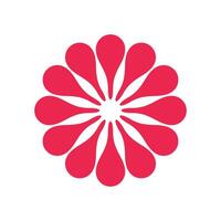 Abstract Pink Flower Logo Template Illustration Design. EPS 10. vector