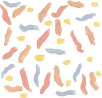 a colorful pattern with paint strokes on it Pastel confetti hand drawn watercolor abstract vector