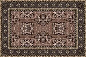 Vintage Arabic pattern.Persian carpet.Ornament for fabric design,handmade,interior decoration,textiles.Abstract design of persian carpet with geometric ornament.Moroccan style background. vector
