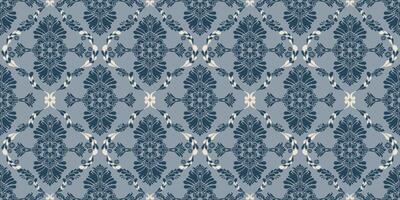 abstract seamless hand drawn ethnic border design in ikat print. traditional mughal border.azetec pattern border design. Geometric Textile Border Design. vector