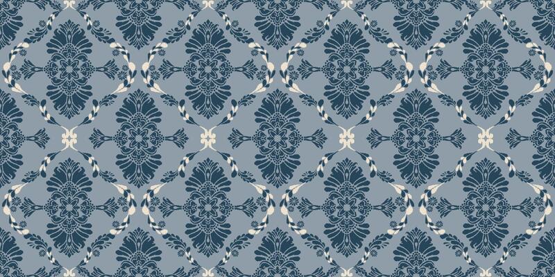 abstract seamless hand drawn ethnic border design in ikat print. traditional mughal border.azetec pattern border design. Geometric Textile Border Design.