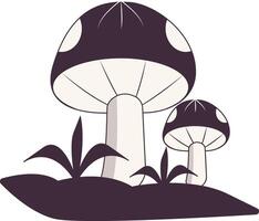 Celestial mushroom on white background vector
