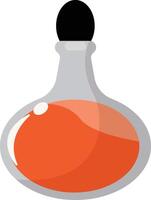 Magic Potion Bottle with Red Color vector
