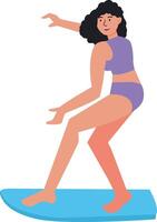 Surfer Character Design vector