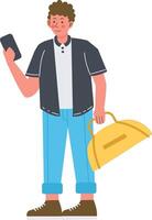 Tourist Character Design vector