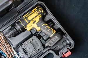 Cordless Drill in Toolbox photo