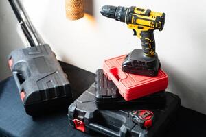 Cordless Drill and Tool Cases in Workshop photo