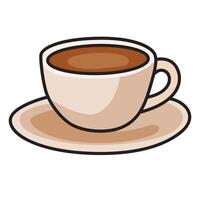 Cup of Coffee with Warm and Inviting Details vector