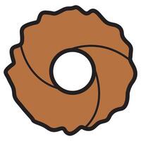 Round Cookie Round Shape vector