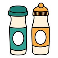 Hand Drawing of Salt and Pepper with Rustic Details vector