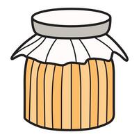 Hand Drawing of Honey Jar with Rustic Charm vector