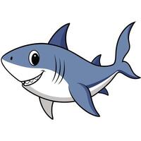 Shark Icon for Ocean Conservation Programs vector