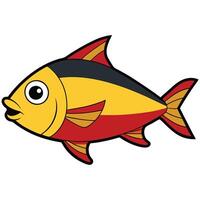 Snapper Unique Line Drawing for Marine Life and Conservation vector