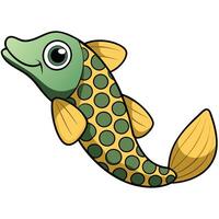 Moray Eel Flat Design for Aquatic Projects vector