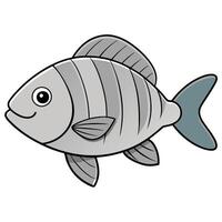 Sheepshead Abstract Design for Marine Research Projects vector