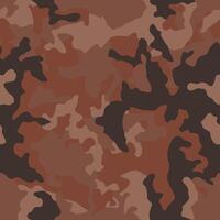 Brown martian camouflage seamless pattern. Modern military camo texture. Desert masking color vector