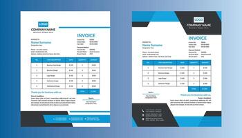 Modern Invoice Design in Bundle. Dynamic Template Display for Promotional Campaign. vector