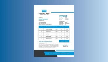 Modern Invoice Design. Dynamic Template Display for Promotional Campaign. vector