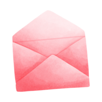 Red envelope watercolor painting png
