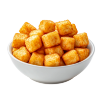 Fluffy Inside, Crispy Outside Tater Tots in Bowl png