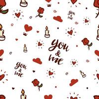 Valentine's Day background pattern design vector