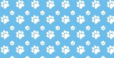 pattern with cat or dog footprints. Cute colorful print. vector