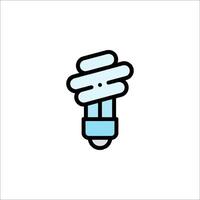 A light bulb icon with a smiley face vector