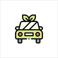 Green car icon illustration vector