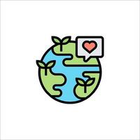 Earth day concept illustration vector