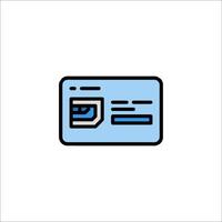 A credit card icon on a white background vector