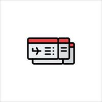 A ticket icon on a white background vector